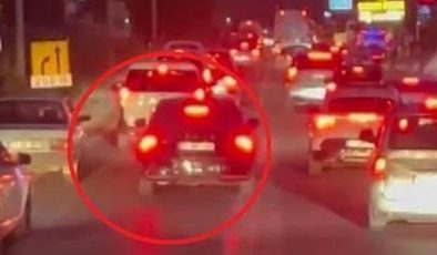 Çakarlı aracı ihbara giden itfaiyenin önüne geçti