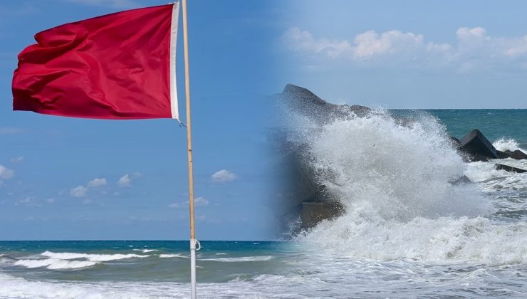 Dalgalar coşunca kırmızı bayrak çekildi! Valilik yasak kararını açıkladı