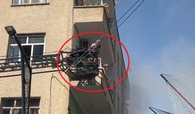 Diyarbakır'da yangın dehşeti! Alevlerin arasındaki kadını böyle kurtardılar
