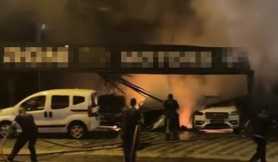 “Sokağın hakkını verin” tehdidi! Oto galeriyi kundaklayan şüpheliler yakalandı