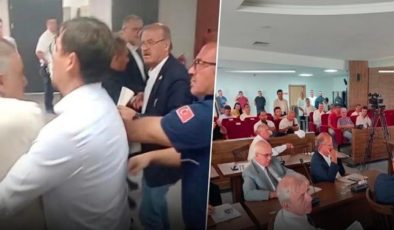 Edirne Belediye Meclisinde AKP ve YENİ Partililer birbirine girdi