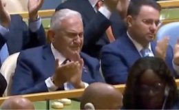 Erdoğan BM kürsüsünde Sezai Karakoç'un şiirini okudu; Binali Yıldırım gözyaşlarını tutamadı