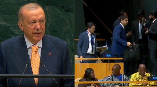Erdoğan konuşurken salondan ayrıldılar