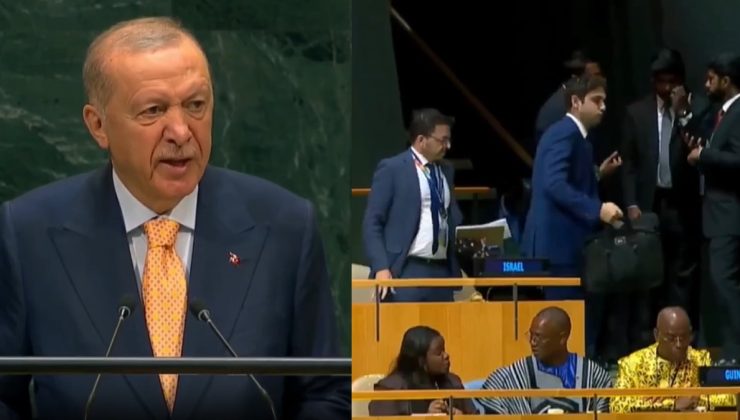 Erdoğan konuşurken salondan ayrıldılar