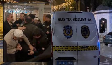 Eyüpsultan Camii’nde namaz sırasında kavga! Silahla 4 el ateş etti