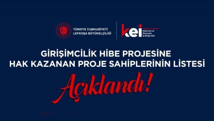 Girişimcilik Hibe Programı sonuçları açıklandı