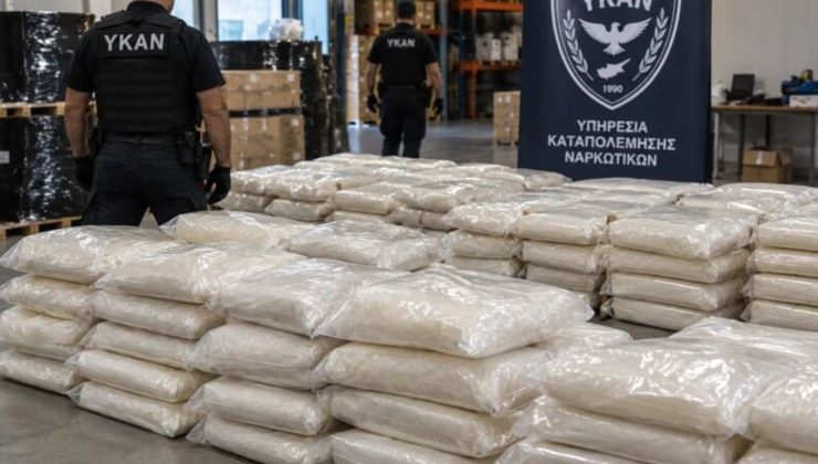 Güney Kıbrıs’ta 390 kilo “ketamin” ele geçirildi: En az 790 bin doza karşılık geliyor