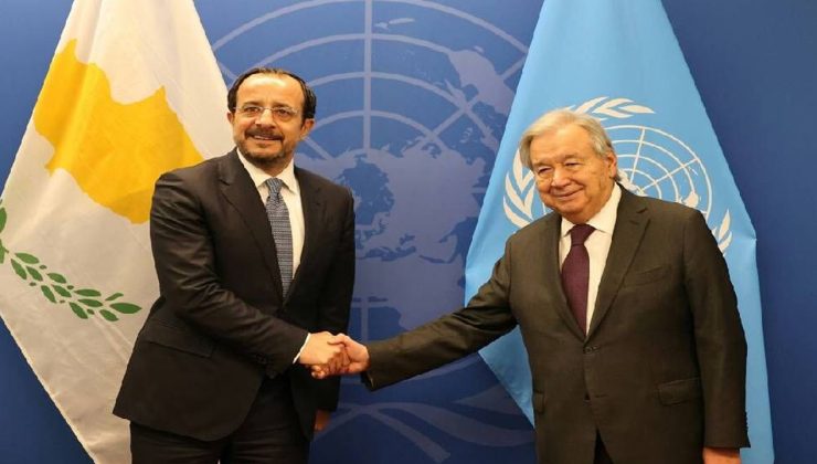 Hristodulidis, Guterres ile görüştü