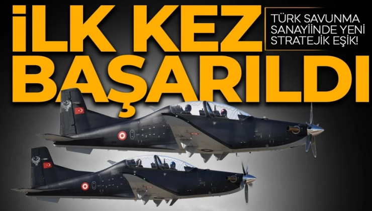 Türk savunma sanayinde yeni stratejik eşik! İlk kez başarıldı