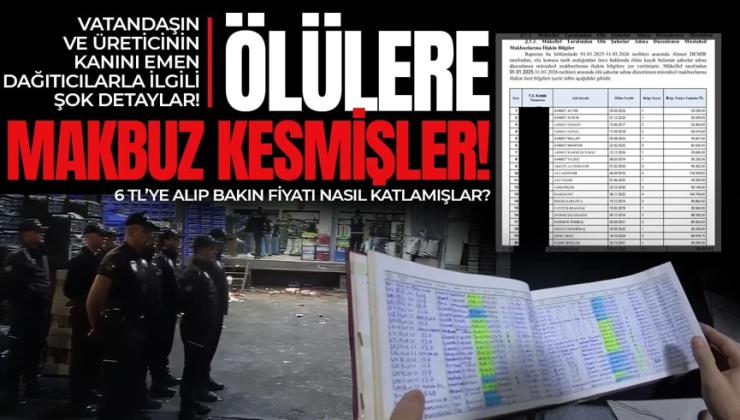 Tarlada başka, makbuzda başka fiyat! Vatandaşın ve üreticinin kanını emen dağıtıcılarla ilgili şok detaylar! Ölülere makbuz kesmişler!