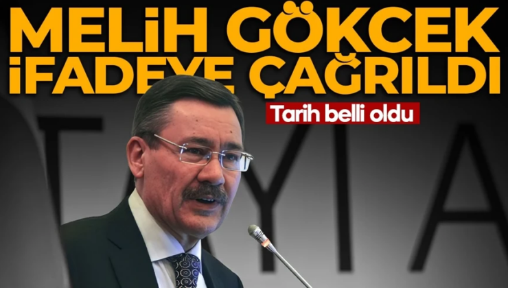 Melih Gökçek ifadeye çağrıldı: Tarih belli oldu
