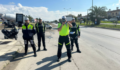 Lefkoşa ve İskele’de gerceklesen  gece denetiminde 3 bin 173 araç sürücüsü kontrol edilirken 612 sürücü rapor edildi