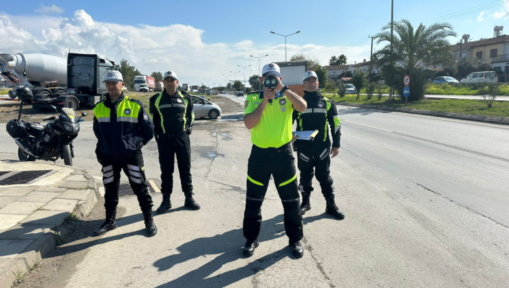 Lefkoşa ve İskele’de gerceklesen  gece denetiminde 3 bin 173 araç sürücüsü kontrol edilirken 612 sürücü rapor edildi