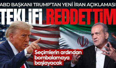 Trump’tan ateşkes açıklaması: İran’ın teklifini reddettik