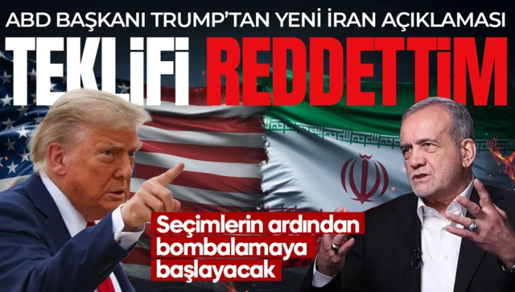 Trump’tan ateşkes açıklaması: İran’ın teklifini reddettik
