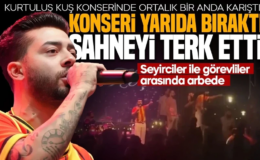 Kurtuluş Kuş konserinde ortalık bir anda karıştı! Konseri yarıda bıraktı, sahneyi terk etti