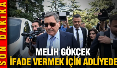 Melih Gökçek ifade vermek için adliyede