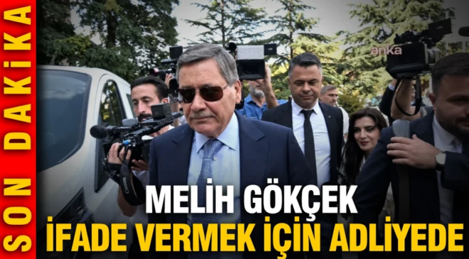 Melih Gökçek ifade vermek için adliyede