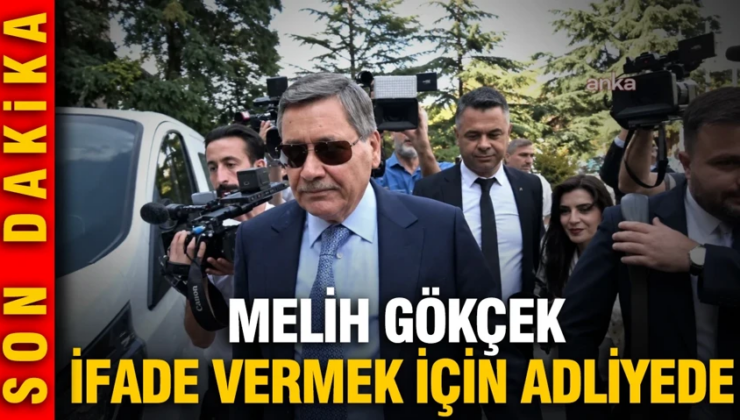 Melih Gökçek ifade vermek için adliyede