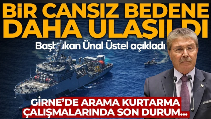 Girne’deki gemi faciasında 1 kişinin daha cansız bedenine ulaşıldı