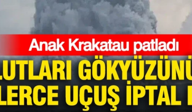 Anak Krakatau patladı: Kül bulutları gökyüzünü kapladı, yüzlerce uçuş iptal edildi