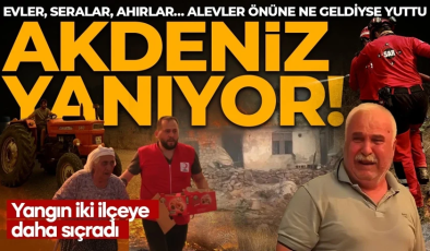 Orman yangınları 3 ilde sürüyor! Kozan’da yangın iki ilçeye daha sıçradı! 40 ev tahliye edildi, 7 ev yandı