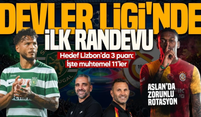 GS, Şampiyonlar Ligi perdesini açıyor! Galatasaray hedef: 4 eksikle Lizbon’da 3 puan! İşte  muhtemel 11