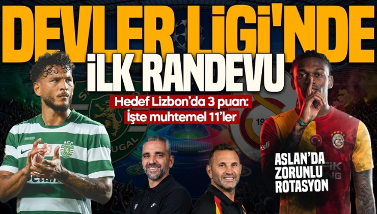 GS, Şampiyonlar Ligi perdesini açıyor! Galatasaray hedef: 4 eksikle Lizbon’da 3 puan! İşte  muhtemel 11