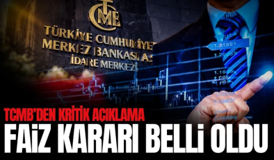 Merkez Bankası yılın 6. faiz kararını açıkladı