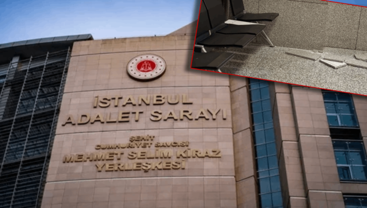 İstanbul Adliyesi'nde duvar kaplaması avukatın başına düştü