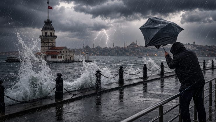 İstanbul Valiliği saat 15.20'de vatandaşları uyardı: Megakent genelinde fırtına ve şiddetli yağış alarmı!