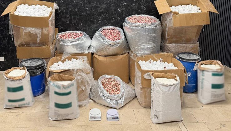 İstanbul’da 170 kilo uyuşturucu ve 850 bin hap ele geçirildi