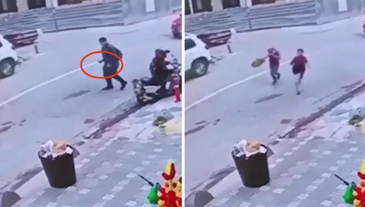 İstanbul'da sokak ortasında korku dolu anlar: İlkokul öğrencilerini bıçakla kovaladı