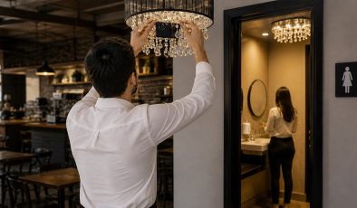 Kafenin tuvaletinde avizeye yerleştirdiği telefonla kadınları gizlice kaydetti! Garson için mahkemeden şaşırtan karar