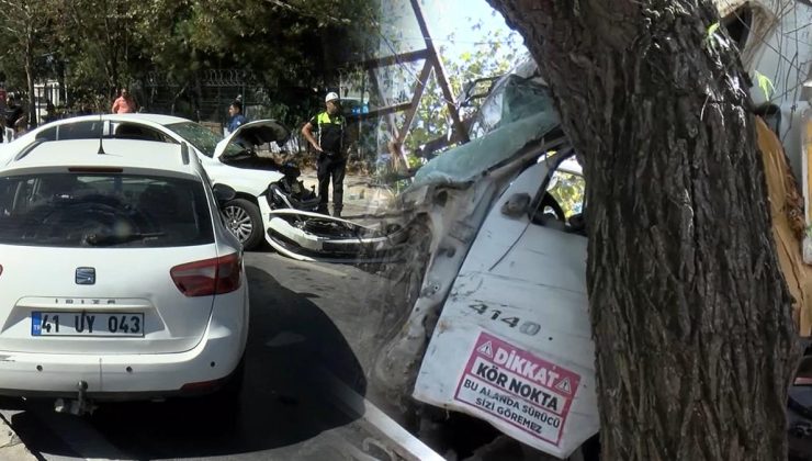 Kontrolden çıkan beton pompa aracı ortalığı savaş alanına çevirdi