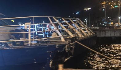 Mudanya'da İDO deniz otobüsü iskeleye çarptı