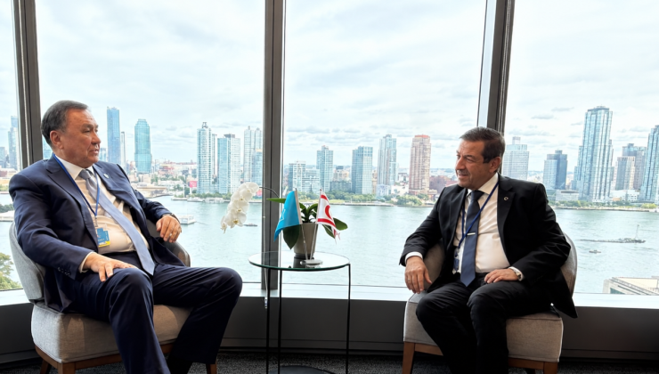 Ömüraliyev’le görüşen Ertuğruloğlu vurguladı: KKTC, Türk dünyasının ayrılmaz bir parçasıdır