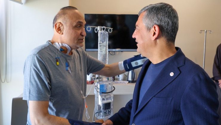 Özgür Özel bıçaklı saldırıda yaralanan Melih Meriç'i ziyaret etti