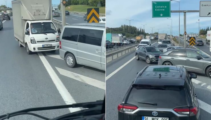 Pes dedirten hareket: Trafikten kaçmak için ters yöne girdiler