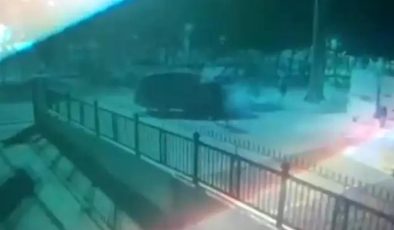 Polis aracına çarpıp kaçan sürücü tutuklandı
