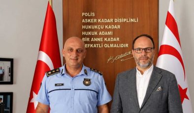 Sadıkoğlu İskele Polis Müdürü Erem'i ziyaret etti