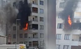 Şanlıurfa’da 8 katlı binada yangın: Bina sakinleri tahliye edildi
