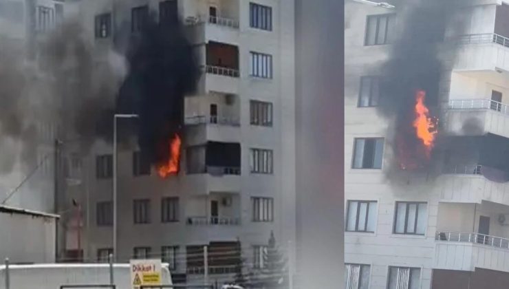 Şanlıurfa’da 8 katlı binada yangın: Bina sakinleri tahliye edildi