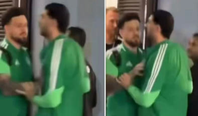 Sosyal medya paylaşımını gören Merih Demiral rakip takımın soyunma odasını bastı!