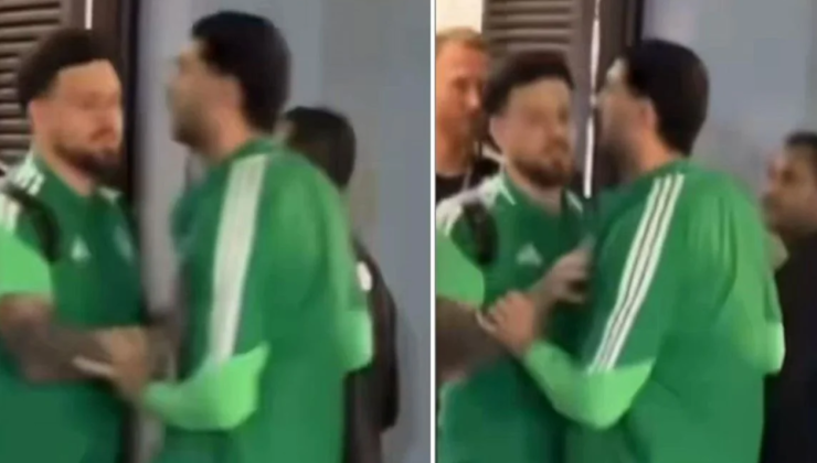 Sosyal medya paylaşımını gören Merih Demiral rakip takımın soyunma odasını bastı!