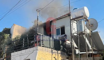 Surlariçi’nde korkutan yangın: Ev kullanılamaz hale geldi