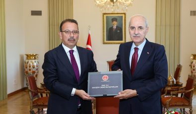 TBMM Başkanı Kurtulmuş, Sayıştay başkanıyla görüştü