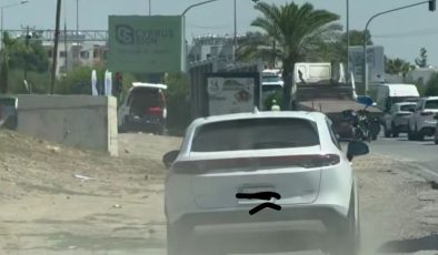 Trafik kurallarını hiçe sayan araç sürücüsü rapor edildi