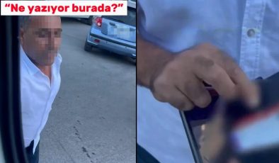 Trafik tartışmasında akılalmaz anlar: Önce kimlik gösterdi sonra yumruk attı