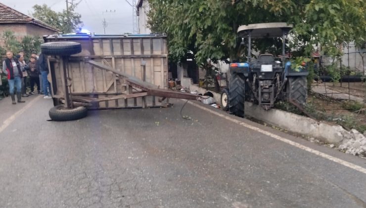 Traktör römorku devrildi: 23 kişi yaralandı